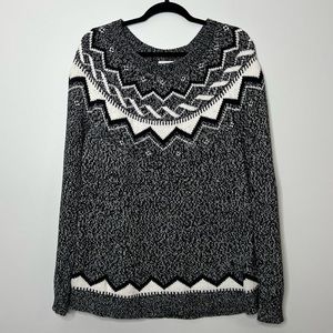 Old Navy Black White Sweater Size XL
